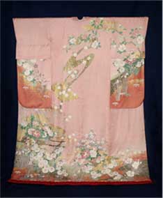 【No.8】薄珊瑚色に四季の花